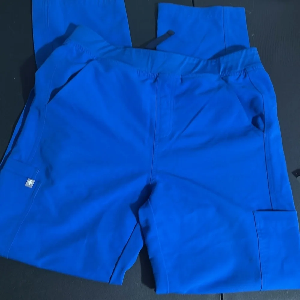 Figs men scrub pants size medium royal blue